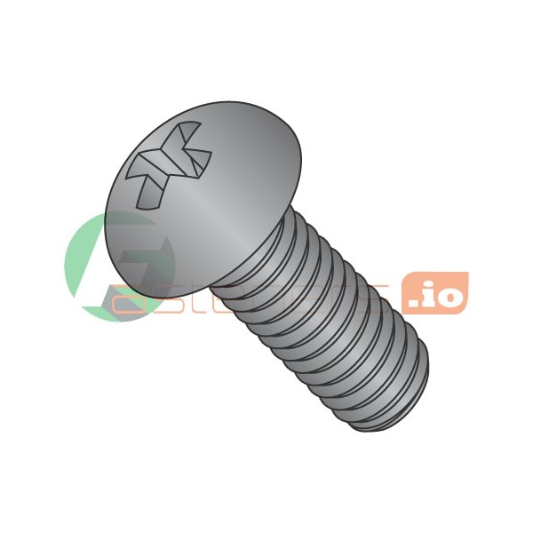 Newport Fasteners 1/4"-20 x 1 in Phillips Round Machine Screw, Black Oxide Steel, 2500 PK 280553 - main